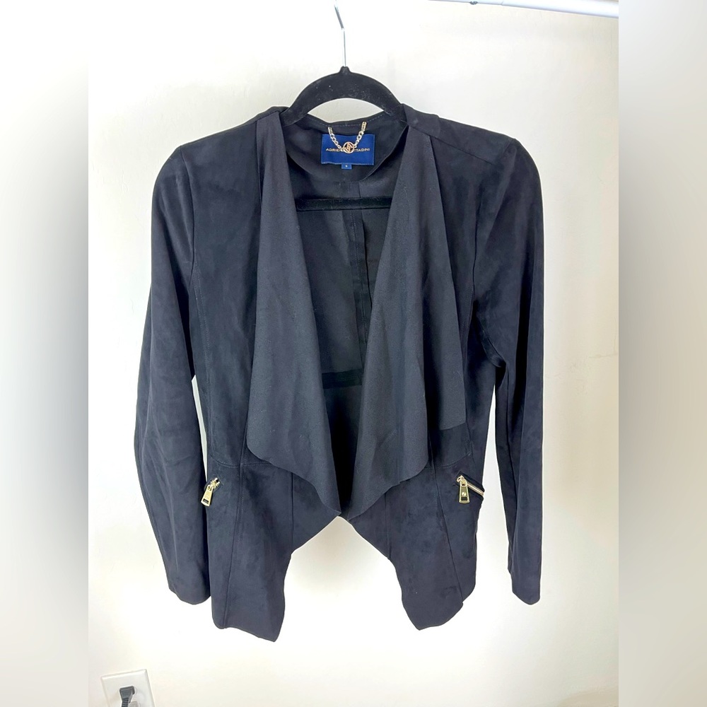 Business casual Black suede jacket